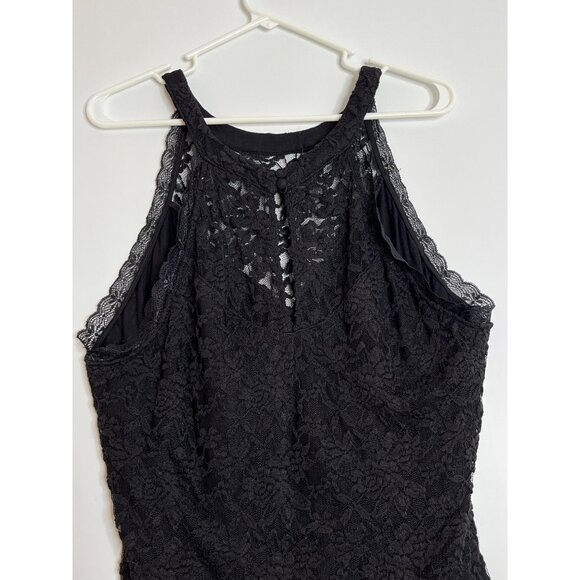 Torrid NWT Black Hi Neck Lace Bodysuit Size 3 /‎ 3X - Picture 4 of 13